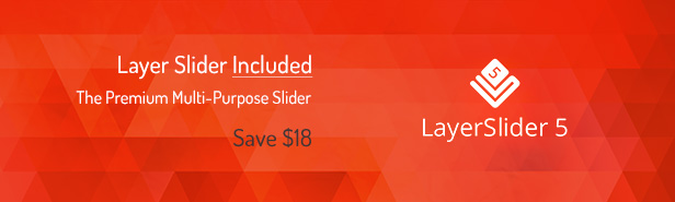 Layer Slider Included / The Premium Multi-Purpose Slider / Save $  18