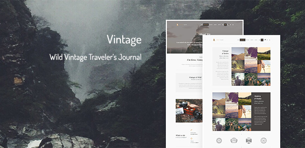 Vintage - Wild Vintage Traveler’s Journal